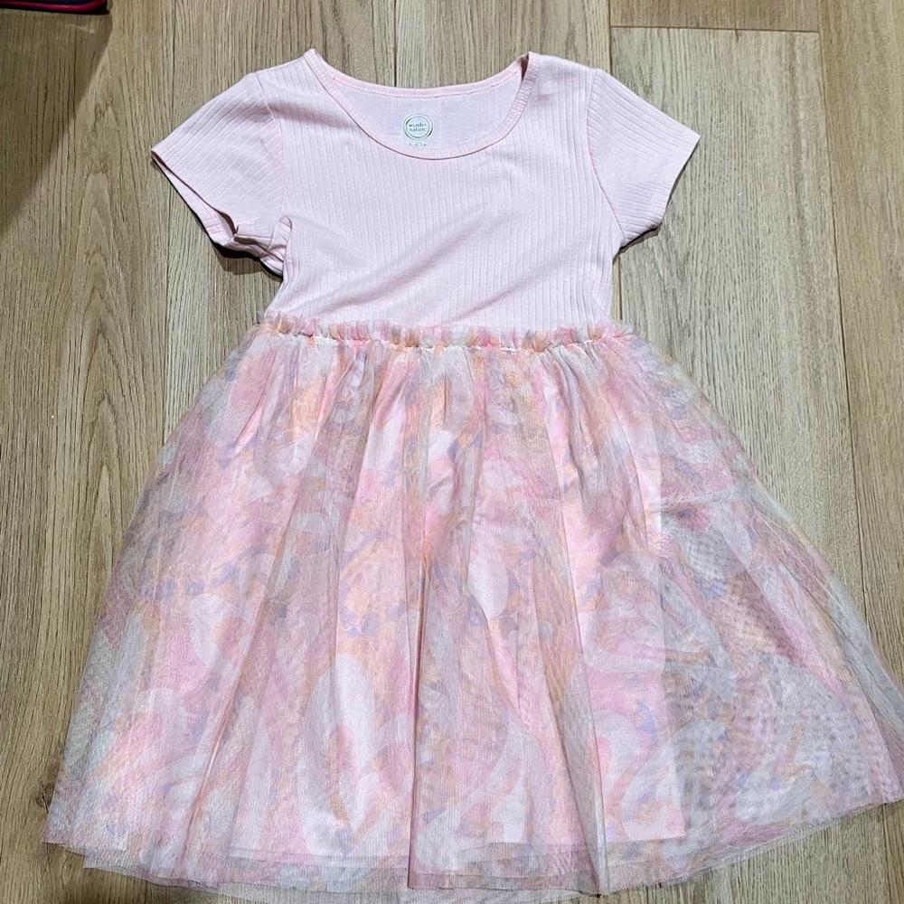 Wonder Nation Pink Tulle Casual Dress